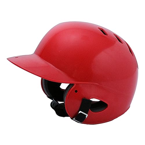tuwiwol Baseball Helm mit hoher Dichte für überlegene Schlagfestigkeit, atmungsaktiver ABS Gesichtsschutz, Softball Helme, Kopf ohne Belastung, Rot von tuwiwol