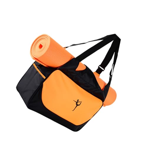 tuwiwol Praktische Yoga Sporttaschen, Geschenke für Fitness Enthusiasten, große Kapazität, Yogamatten Tasche, Sporttasche, breite Anwendung, orange Farbe von tuwiwol