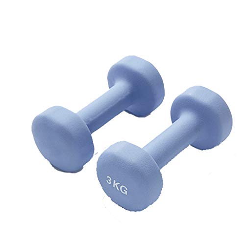 1 Paar Dumbbell Herren und Damen, Heim-Fitness-Zubehör (Farbe : Violett (3 kg)) von uehdyggbfvlkfnfj