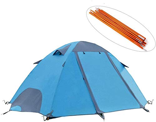 Dome Campingzelte, 2-3 Personen, winddicht, Familienzelt, tragbar, wasserdicht, Zelte für Camping, Wandern, Outdoor-Aktivitäten, Blau von uehdyggbfvlkfnfj