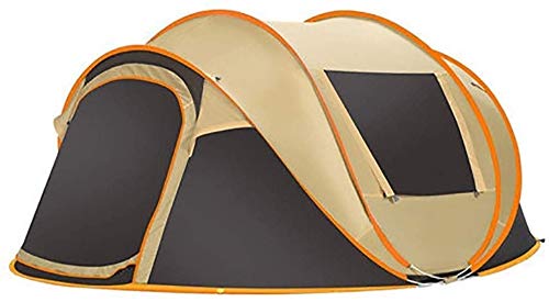 Dome Campingzelte, 3-5 Personen, winddicht, Familienzelt, tragbar, wasserdicht, Zelte für Camping, Wandern, Outdoor-Aktivitäten, Braun von uehdyggbfvlkfnfj