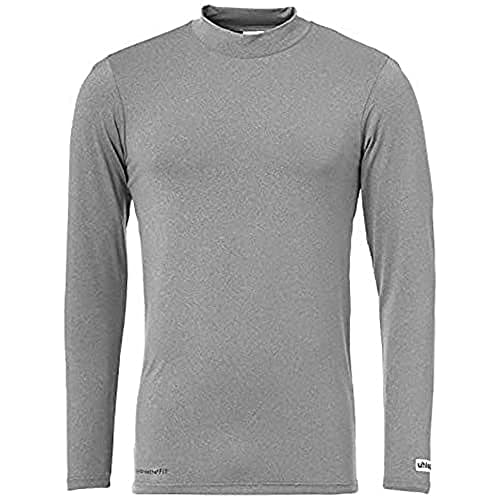 uhlsport Herren Distinction Colors Baselayer Shirt Herren Shirt, grau, dark grey melange, XL von Uhlsport