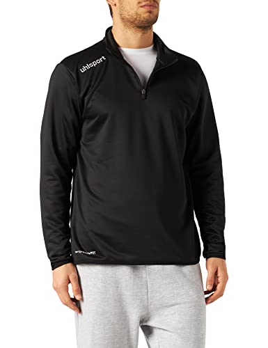 Uhlsport Herren Essential 1/4 Zip Top Sweatshirt, schwarz/Weiß, L von uhlsport