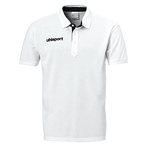 Uhlsport Herren Essential Prime Polo Shirt Poloshirt, weiß/Schwarz, XXXL von uhlsport