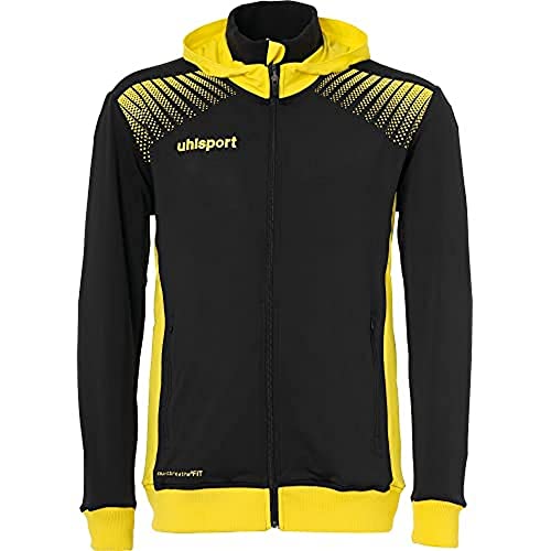 Uhlsport Herren Goal Tec Kapuzenjacke, schwarz/limonengelb, 2XL Uhlsport Herren Goal Tec Kapuzenjacke, schwarz/limonengelb, 2XL von Uhlsport