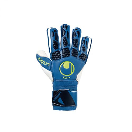 Uhlsport Hyperact Soft Flex Frame Handschuhe Night Blau/Weiß/Fluo Gelb 10 von uhlsport