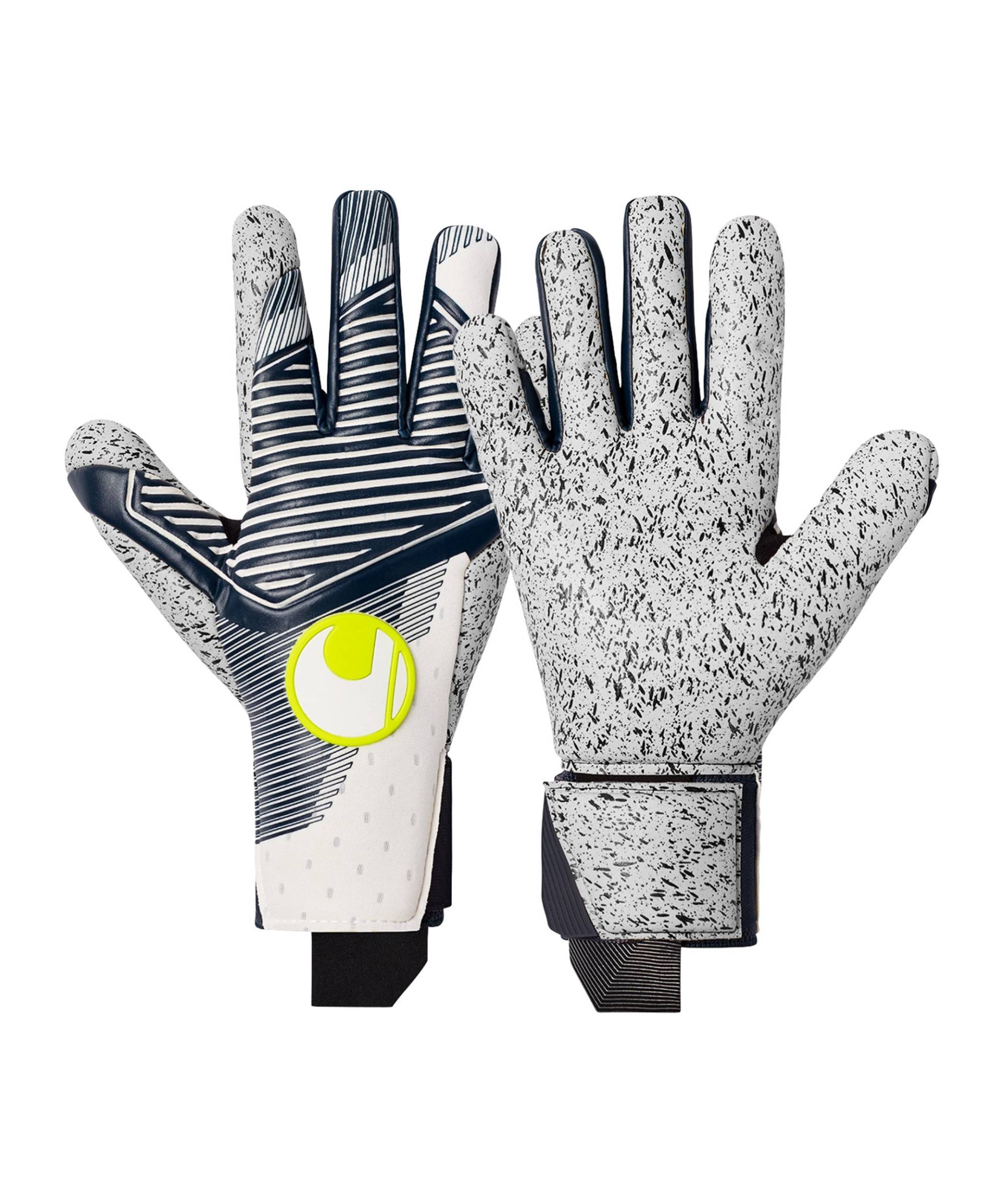 Uhlsport Powerline Horizon Supergrip+ HN #338 TW-Handschuhe Weiss Blau F01 von uhlsport