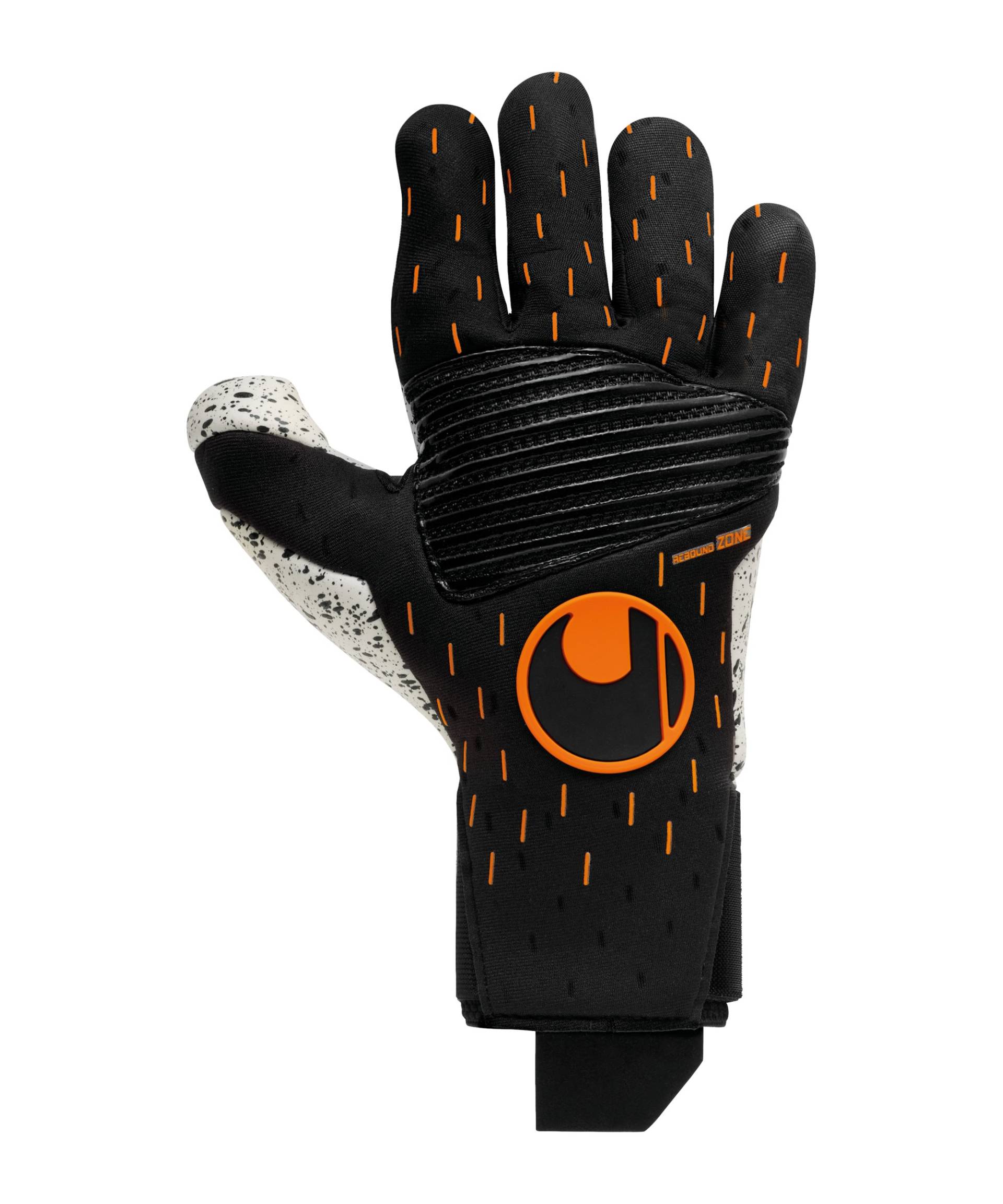 Uhlsport Supergrip+ Reflex Speed Contact TW-Handschuhe Schwarz Weiss Orange F01 von uhlsport