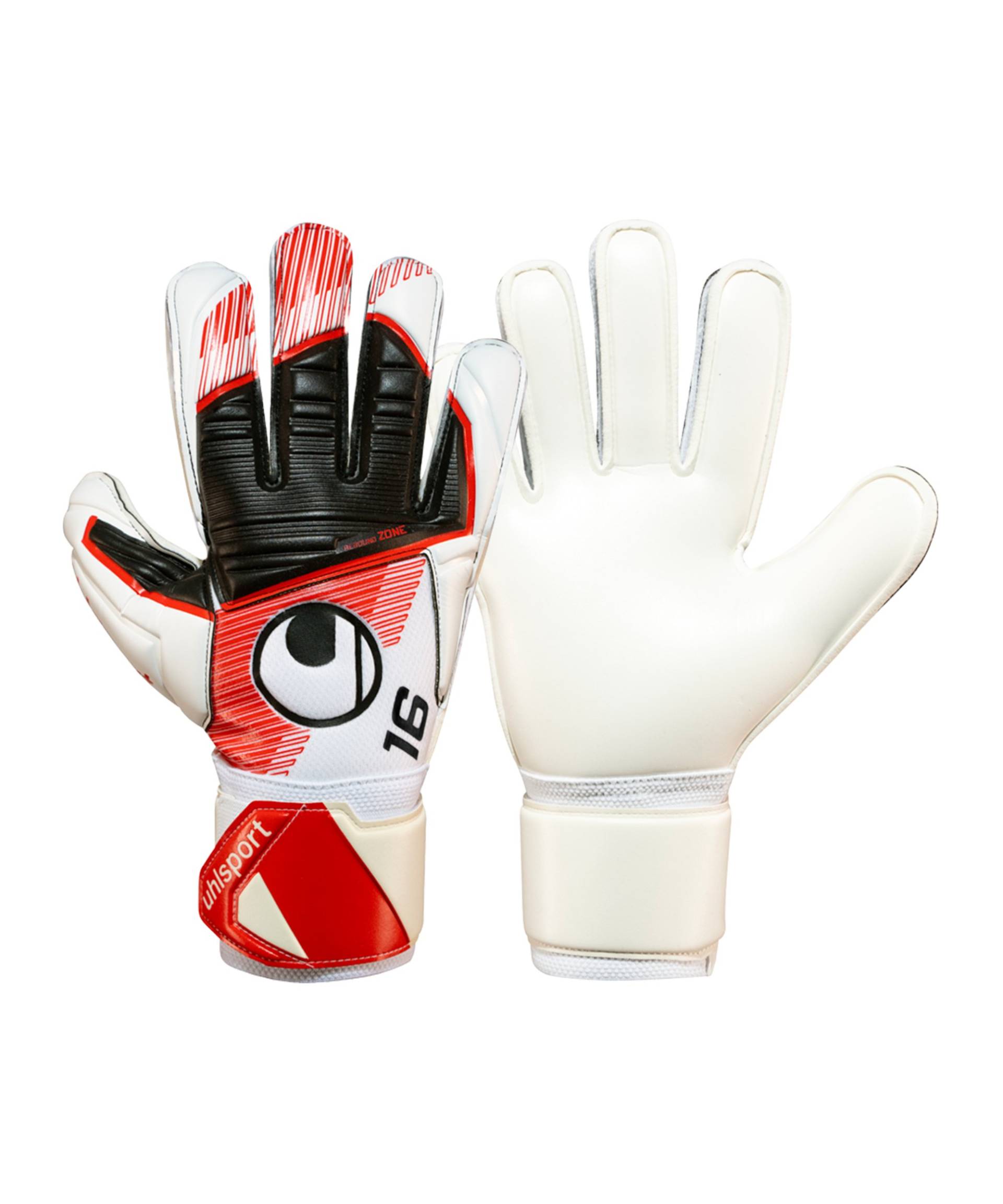 Uhlsport Supersoft Maignan #344 TW-Handschuhe Weiss Rot F01 von uhlsport