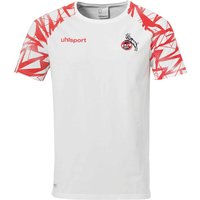 uhlsport 1. FC Köln Goal 24 Ausgeh T-Shirt 2021/22 weiß 3XL von uhlsport