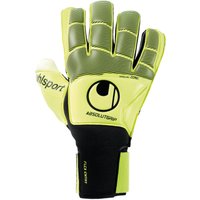 uhlsport Absolutgrip Flex Frame Carbon Torwarthandschuhe mit Fingerschutz fluo gelb/schwarz 10 von uhlsport