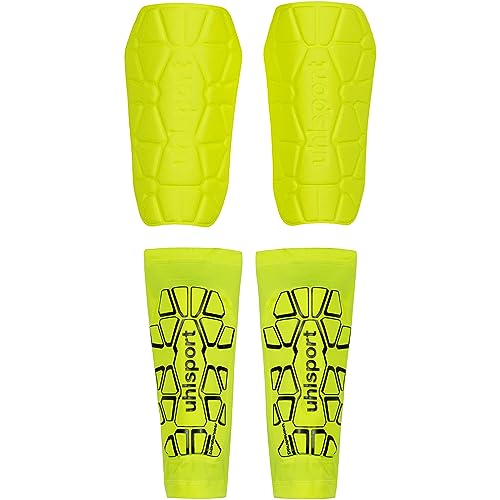 Uhlsport Unisex – Erwachsene Bionikshield Schienbeinschoner, Fluo gelb/schwarz, XS von uhlsport