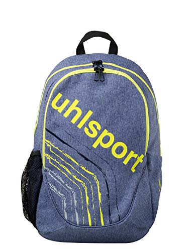 uhlsport Backpack Tagesrucksack, Jeans blau/Neongelb, one Size von uhlsport