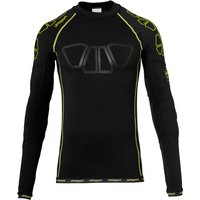 uhlsport Bionikframe langarm Torwart-Funktionsshirt schwarz/fluo gelb M von uhlsport