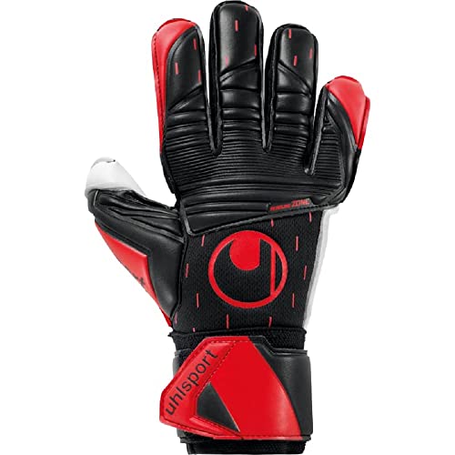 uhlsport Classic Absolutgrip Fußball Torwarthandschuhe für Kinder und Herren, Torwart-Handschuhe, Fussball-Handschuhe mit Handgelenkfixierung - schwarz-rot-weiß uhlsport Classic Absolutgrip Fußball Torwarthandschuhe für Kinder und Herren, Torwart-Handschuhe, Fussball-Handschuhe mit Handgelenkfixierung - schwarz-rot-weiß von uhlsport