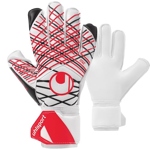 uhlsport Classic Absolutgrip Fußball Torwarthandschuhe für Kinder und Herren, Torwart-Handschuhe, Fussball-Handschuhe mit Handgelenkfixierung - weiß/schwarz/rot uhlsport Classic Absolutgrip Fußball Torwarthandschuhe für Kinder und Herren, Torwart-Handschuhe, Fussball-Handschuhe mit Handgelenkfixierung - weiß/schwarz/rot von uhlsport