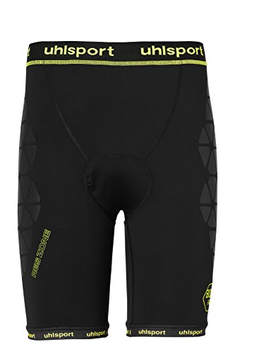 Uhlsport Herren Bionikframe Unpadded Short, schwarz/Fluo gelb, M von uhlsport