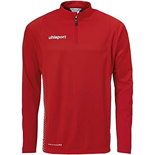 Uhlsport Herren Score 1/4 Zip Top Sweatshirt, rot/Weiß, XXL von uhlsport