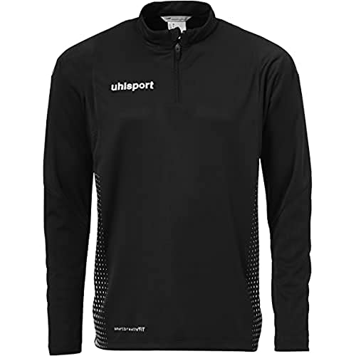 Uhlsport Herren Score 1/4 Zip Top Sweatshirt, schwarz/Weiß, M von uhlsport