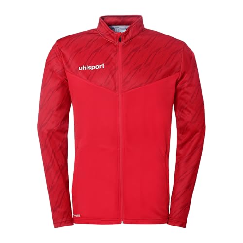 uhlsport Fußball Progressive 28 Poly Herren-Jacke Trainings-Jacke Sport-Jacke Sweat-Shirt ohne Kapuze mit Stehkragen und Reißverschlusstaschen von uhlsport