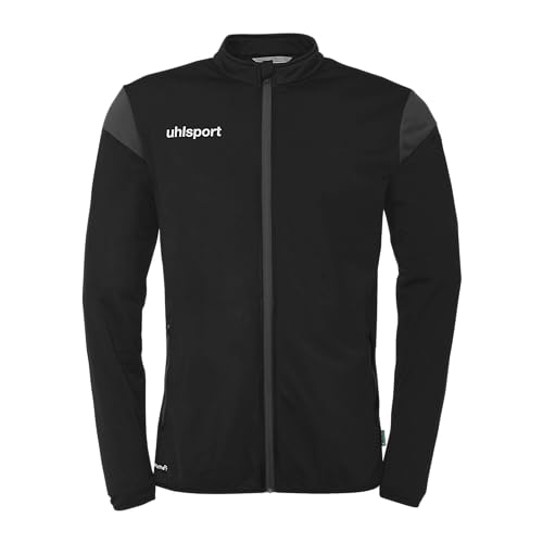 uhlsport Fußball Squad 27 Classic Jacke Unisex Trainings-Jacke Sport-Jacke Sweat-Shirt ohne Kapuze mit Reißverschlusstaschen von uhlsport