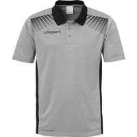 uhlsport GOAL Poloshirt Kinder dark grey melange/schwarz 164 von uhlsport