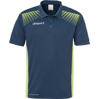 uhlsport GOAL Poloshirt Herren petrol/flash grün S von uhlsport