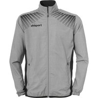 uhlsport GOAL Präsentationsjacke Kinder dark grey melange/schwarz 128 von uhlsport