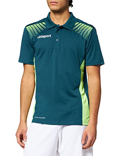 Uhlsport Herren Goal Polo Shirt T, Petrol/Flash grün, M Uhlsport Herren Goal Polo Shirt T, Petrol/Flash grün, M von Uhlsport