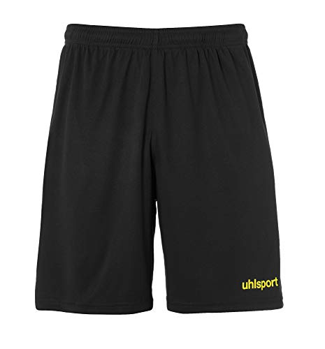 uhlsport Herren Center Basic Shorts, schwarz/limonengelb, XXL von uhlsport