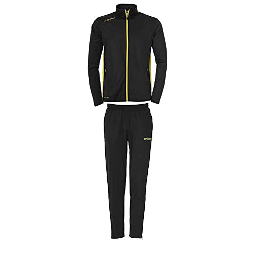 Uhlsport Herren Essential Classic Trainingsanzug, Schwarz/limonengelb, S EU Uhlsport Herren Essential Classic Trainingsanzug, Schwarz/limonengelb, S EU von uhlsport