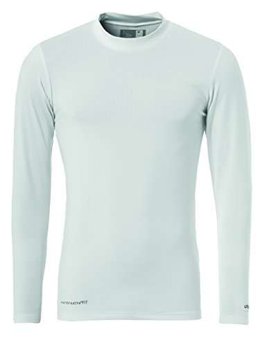 Uhlsport Kinder Distinction Colors Baselayer T-Shirt, weiß, 164 von uhlsport