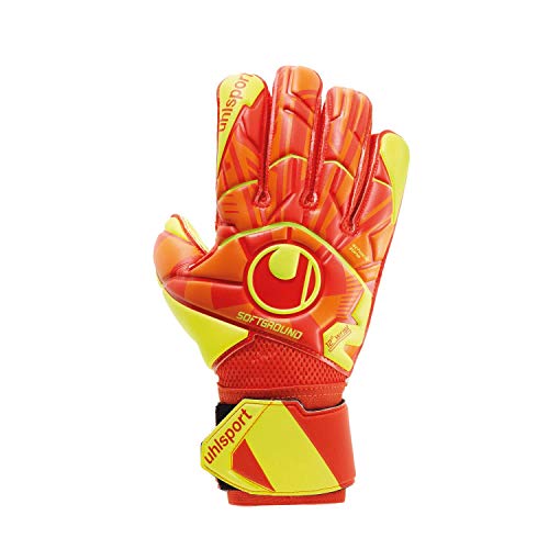 uhlsport Herren Impulse Soft Flex Handschuhe, dynamic orange/fluo gelb, 11 von uhlsport