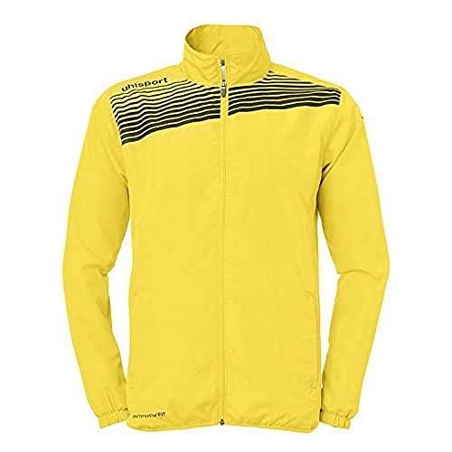 Uhlsport Herren Liga 2.0 Präsentationsjacke Jacke, limonengelb/Schwarz, S von uhlsport