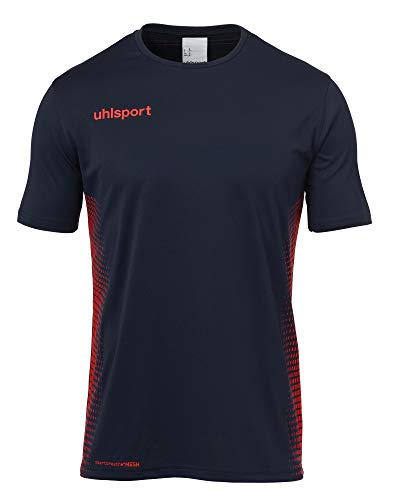 Uhlsport Herren Score Kit Trikot&Shorts Set, Marine/Fluo rot, XXL von uhlsport