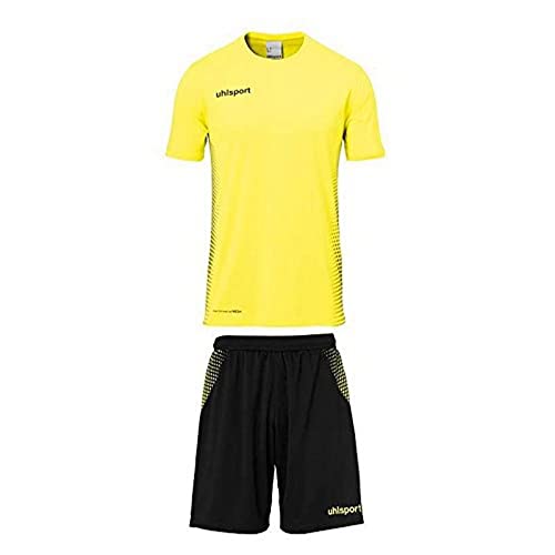 Uhlsport Herren Set Score Kit Trikot Und Shorts, Fluo gelb/Schwarz, x_l Uhlsport Herren Set Score Kit Trikot Und Shorts, Fluo gelb/Schwarz, x_l von Uhlsport