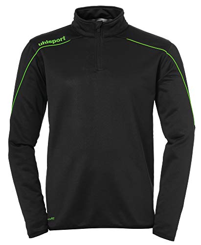 uhlsport Herren Stream 22 1/4 Zip Top Trainingtop, schwarz/Fluo grün, M von uhlsport