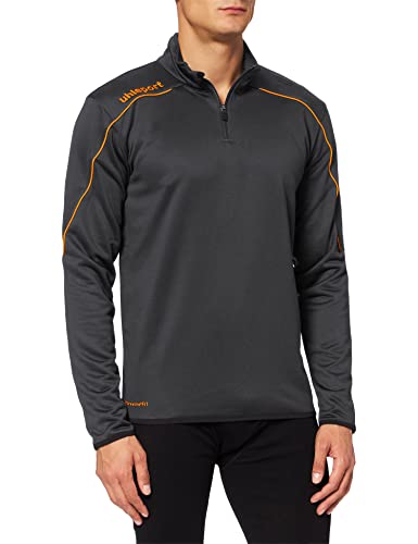 uhlsport Herren Stream 22 1/4 Zip Top Trainingtop, schwarz/Fluo orange, S von uhlsport