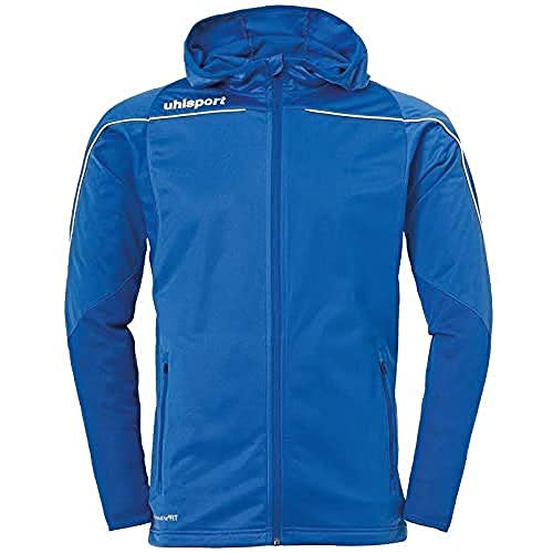 uhlsport Herren Stream 22 Track Hood Jacke, azurblau/Weiß, M von uhlsport