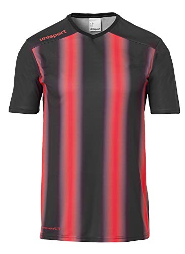 uhlsport Herren Stripe 2.0 Trikot, schwarz/Rot, L von uhlsport