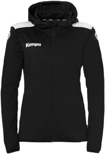 Kempa Damen Emotion 27 Kapuzenjacke Sport-Jacke, Schwarz/Weiß, L EU von Kempa