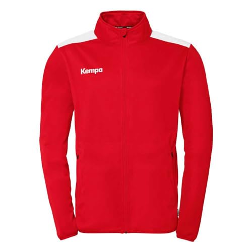 Kempa Herren Emotion 27 Poly Sport-Jacke, Rot/Weiß, 3XL EU von Kempa