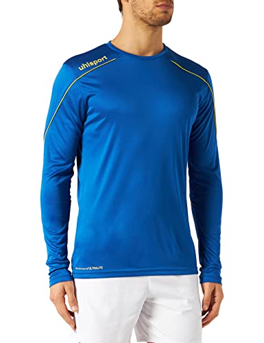 uhlsport Kinder Stream 22 Langarm Trikot, azurblau/limonengelb, 128 von uhlsport