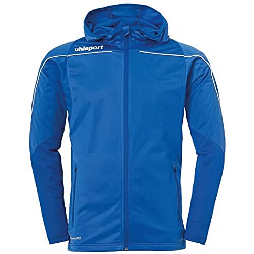 uhlsport Kinder Stream 22 Track Hood Jacke, azurblau/Weiß, 152 von uhlsport