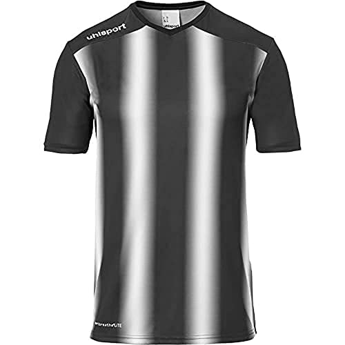 uhlsport Kinder Stripe 2.0 Trikot, schwarz/Weiß, 164 von uhlsport