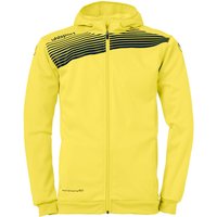 uhlsport Liga 2.0 Kapuzenjacke limonengelb/schwarz 164 von uhlsport