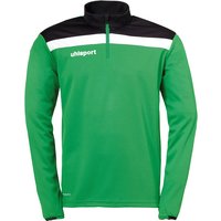 uhlsport Offense 23 1/4-Zip Sweatshirt grün/schwarz/weiss 128 von uhlsport