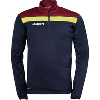 uhlsport Offense 23 1/4-Zip Sweatshirt marine/bordeaux/fluo gelb 152 von uhlsport