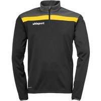 uhlsport Offense 23 1/4-Zip Sweatshirt schwarz/anthrazit/limonengel 152 von uhlsport