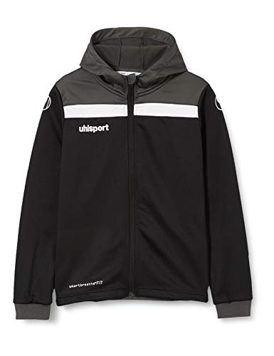 uhlsport Kinder Offense 23 Multi Hood Jacke, schwarz/Anthra/Weiß, 164 von uhlsport